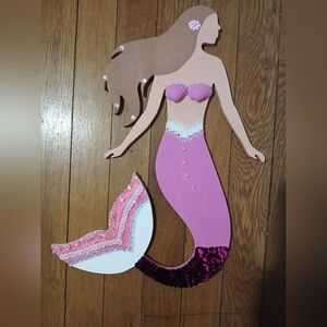Mermaid wall hanging